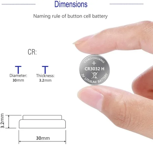 Miniatura 2 de UOGTNON Batería de litio CR3032 3V - Paquete de 8