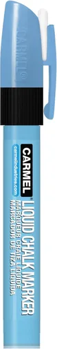 Carmel Marcador de tiza líquida (azul claro, punta mediana)