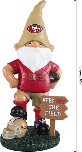 Miniatura 4 de FOCO NFL Unisex-Adult NFL Team Logo Keep Off The Field Garden Statue Outdoor Gnome 8" Color del