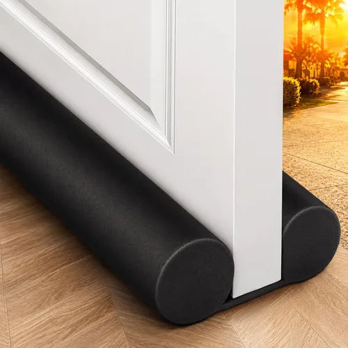 MAXTID Tope de Aire para Puerta de 32 Pulgadas, Negro - Bloqueador de Viento para Puertas de Dormitorio y Apartamentos Pequeños