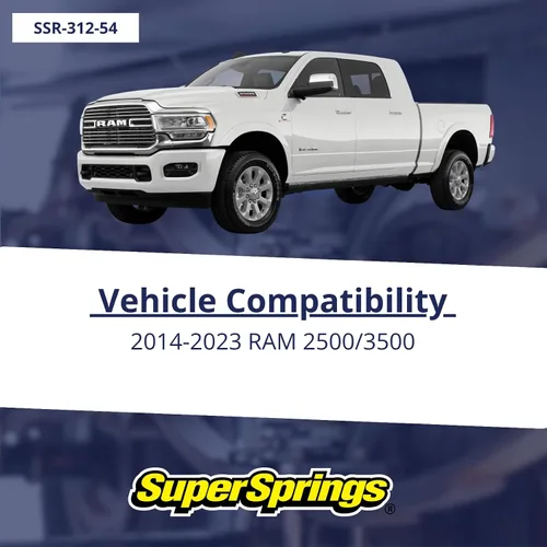 Miniatura 2 de SuperSprings SSR-312-54 SumoSprings Trasero para Dodge RAM 2500 3500, Amarillo