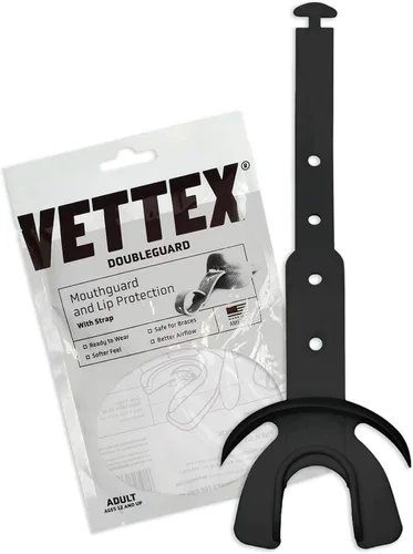 Miniatura 25 de Vettex Doubleguard Protector bucal con Protección de Labios - Adulto, Aguamarina