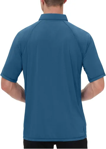 Miniatura 3 de MOHEEN Mens Short Sleeve Polo Shirt Lightweight Moisture Wicking Performance Golf Shirts Solid
