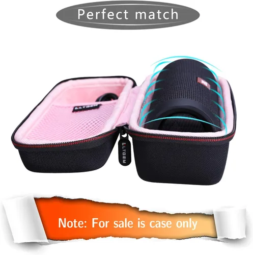 Miniatura 3 de LTGEM - Funda compatible con JBL Flip 7/5/6/Grip Altavoz Bluetooth portátil impermeable, bolsa de almacenamiento de viaje para oficina, color negro