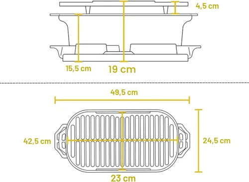 Miniatura 2 de Lodge Sportsman's Pro - Parrilla de hierro fundido, parrilla portátil de carbón con rejilla extraíble y doble ventilación de aire, cocina resistente