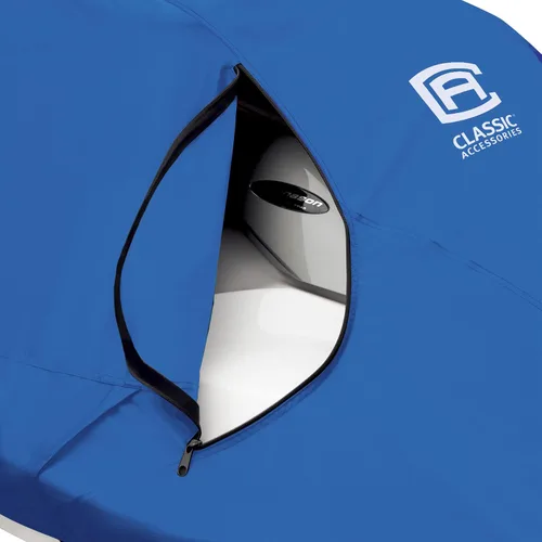 Miniatura 11 de Classic Accessories Stellex - Funda para embarcación personal, Jet Ski, tejido de poliéster, resistente a la decoloración, color azul, Azul, L