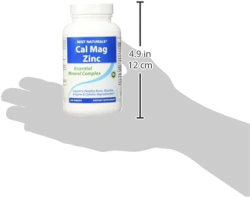 Miniatura 8 de Best Naturals - Complejo mineral esencial #1 CAL MAG ZINC - Fabricado en una instalación certificada GMP con sede en Estados Unidos y probado por
