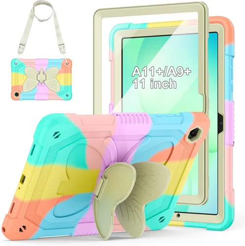 Miniatura 11 de HOGENL Funda para Samsung Galaxy Tab A9+/A9 Plus de 11 pulgadas 2023, funda protectora para tableta Galaxy Tab A9+ para niños y niñas con correa