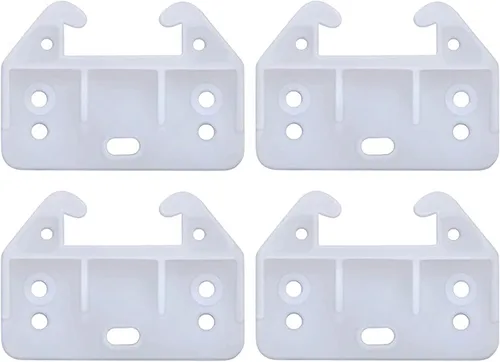 Miniatura 5 de FDXGYH 10 piezas de guías de cajones de plástico Guías de carril de cajones Guía de riel para cajones para cómodas, alacenas y sistemas de cajones