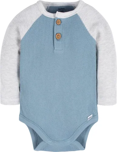 Miniatura 3 de Gerber Paquete de 2 mamelucos Henley de manga larga para bebé niño