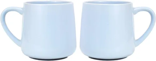 Miniatura 24 de Bosmarlin Juego de 2 tazas de café de cerámica brillante, taza de té para oficina y hogar, 18 onzas, adecuadas para lavavajillas y microondas