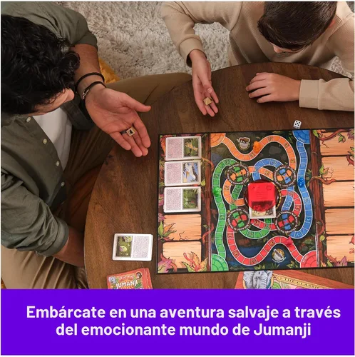 Miniatura 3 de Spin Master Games, Edición del 30º Aniversario de Jumanji, El Clásico Juego de Mesa de Aventura Familiar Basado en la Película de Acción y Comedia
