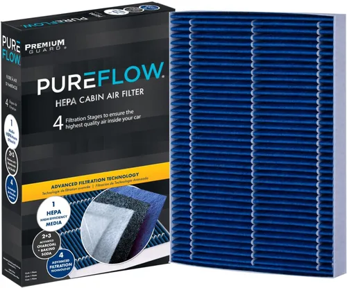 Miniatura 3 de Filtro de aire de cabina PureFlow HEPA PC6176HX Compatible con Dodge Charger 2011-2023, Chrysler 300 2011-2023, Dodge Challenger 2011-2023