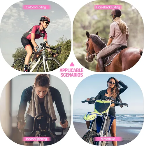 Miniatura 4 de Aeike Pantalones cortos de ciclismo acolchados 4D, transpirables, de secado rápido, a prueba de golpes, elásticos, para mujer
