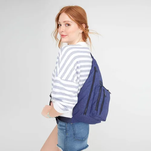 Miniatura 5 de Vera Bradley Mochila reciclada Lighten Up Reactive Sling para mujer