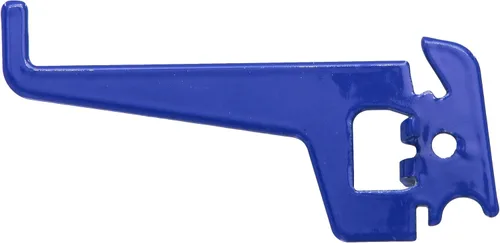 Miniatura 2 de Wall Control Ganchos de metal azul (paquete de 2) – Capacidad de 35 libras, estilo moderno, ranurados, resistentes a la corrosión, para montaje