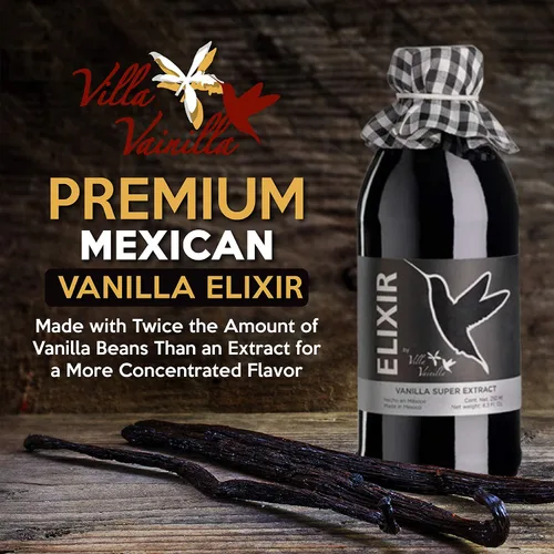 Miniatura 2 de Villa Vainilla Extracto de vainilla pura, Elixir Premium Mexican Vanilla Extracto de vainilla puro natural Para chefs y cocina casera Perfecto