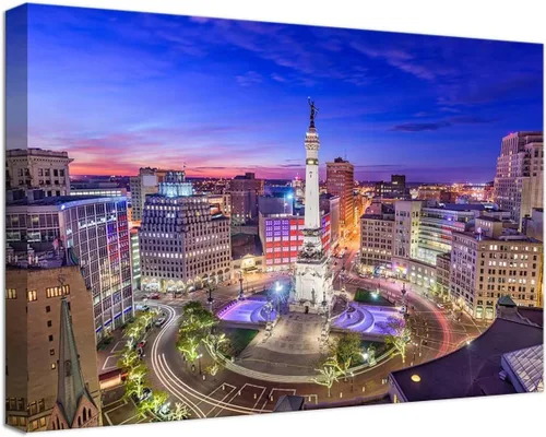 Miniatura 42 de Myrtle Beach - Arte de pared con diseño de horizonte de la ciudad de Carolina del Sur, Estados Unidos, para oficina, sala de estar, dormitorio