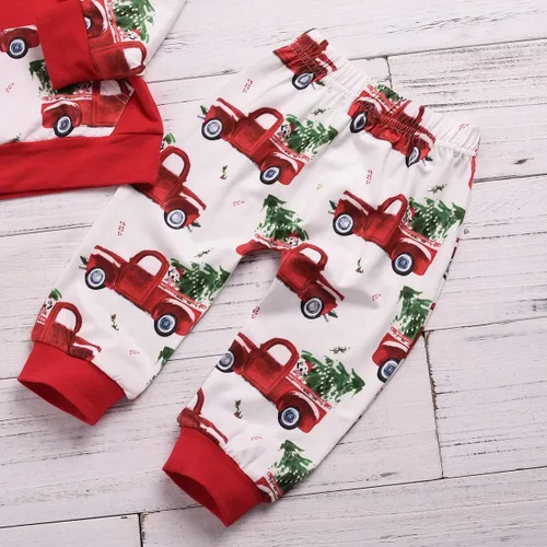 Miniatura 6 de ZOELNIC - Conjunto de ropa para bebés y niños con capucha y pantalones a cuadros