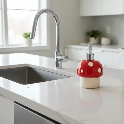 Miniatura 2 de Dispensador de jabón de setas, decoración de cocina y baño, decoración de núcleo de cabaña