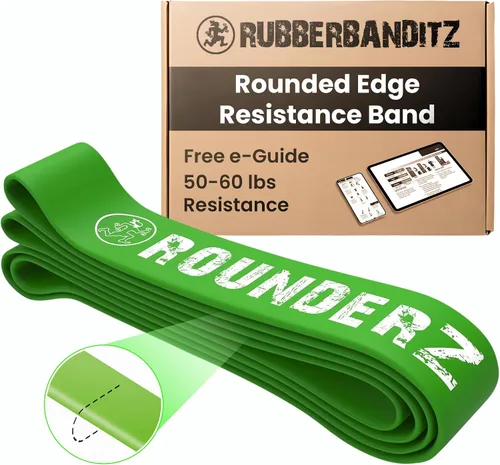 Miniatura 12 de Rubberbanditz Banda de resistencia de borde redondeado Bandas de ejercicio compactas y ligeras Adecuado para todos los usuarios de niveles
