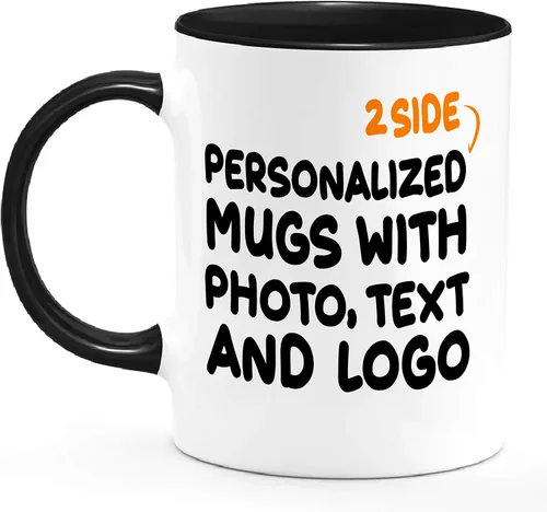Miniatura 3 de Tazas de café personalizadas tazas de cerámica personalizadas añadir imagen crear logotipo con texto 11oz