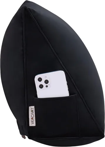 Miniatura 3 de Cojín de cuña triangular grande, almohada triangular de cuña cabecero extraíble, cabecero extra grande, almohada de cuña de lectura, almohada