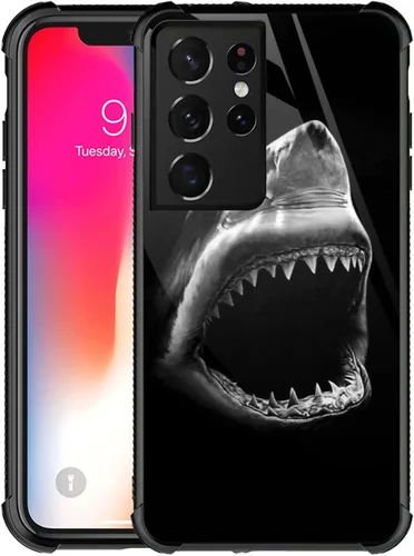 Miniatura 11 de Funda compatible con Samsung Galaxy S22 Ultra, diseño de calavera de dedo medio, diseño increíble a prueba de golpes, antiarañazos, carcasa trasera