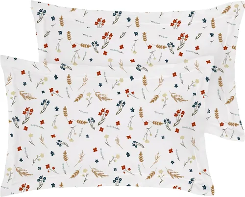 Miniatura 23 de Juego de 2 fundas de almohada estándar de 600 hilos, 100% algodón egipcio, con cierre de sobre, tamaño estándar de 20 x 26 pulgadas, fundas