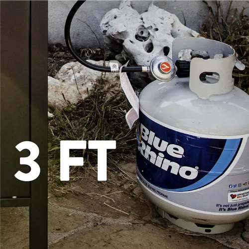 Miniatura 4 de GasOne Regulador de Propano de 3 Pies Universal QCC1 de Repuesto para Parrilla con Manguera de 36 Pulgadas para la Mayoría de Parrillas de Gas LP