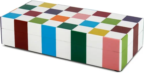 Miniatura 107 de Handicrafts Home Caja de recuerdo decorativa de 8 x 5 – Pequeña caja organizadora con tapa, almacenamiento decorativo Boho, caja de memoria retro