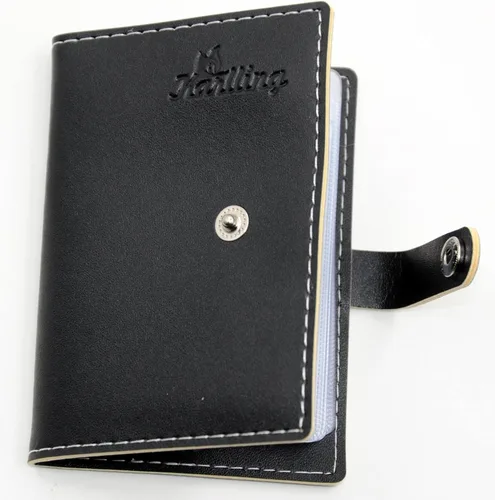Miniatura 3 de Karlling billetera de cuero suave para 20 tarjetas de crédito, Negro