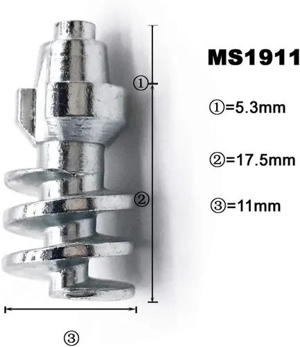 Miniatura 2 de MS1911 (100) - Clavijas de carburo de 0.898 in para neumáticos de seguridad, antideslizantes, cadenas de neumáticos de nieve, para ATV, SUV