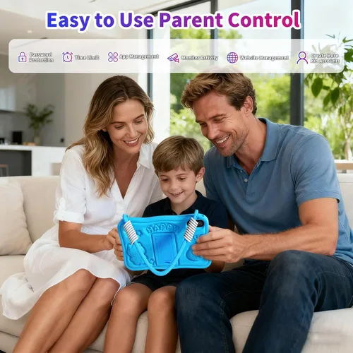 Miniatura 4 de Tablet Android 10 pulgadas, Android 15,32GB de almacenamiento, cinco núcleos, pantalla HD IPS, cámara dual, WiFi, Bluetooth, control parental, Azul