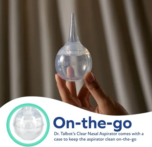 Miniatura 2 de Dr. Talbot's Aspirador nasal para bebés - Silicona - Incluye estuche de almacenamiento - Transparente
