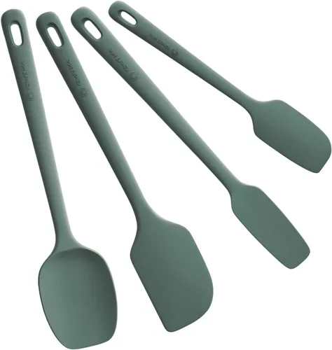Miniatura 15 de ChefAide - Juego de 4 espátulas de silicona, espátulas de goma de grado alimenticio, con mango fuerte y agarre ergonómico, resistentes al calor