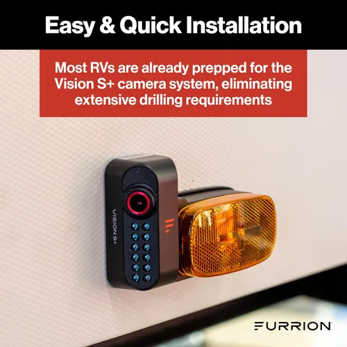 Miniatura 7 de Furrion Vision S+ - Sistema de observación para RV con monitor de 7", cámaras laterales izquierda/derecha con luces LED indicadoras, aleta