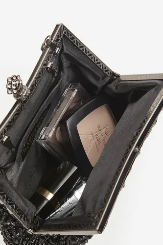 Miniatura 4 de BABEYOND Bolsos de mano de noche para mujer, accesorios vintage para bolso de noche para mujer, Gatsby de los años 20 con cuentas de lentejuelas