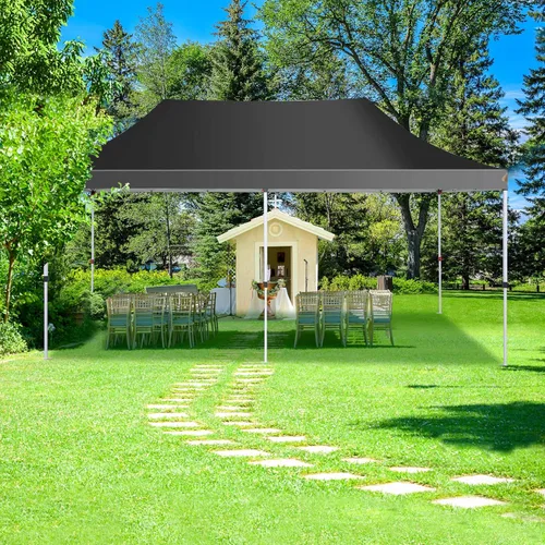 Miniatura 8 de COBIZI Tienda de campaña desplegable de 10 x 20 pies con 6 paredes laterales extraíbles, toldo comercial fácil de instalar, impermeable y gazebo