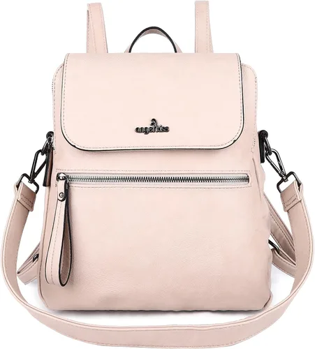 Angel Kiss Backpack Purse for Women Casual Fashion Vegan Leather Shoulder Bag Ladies Zipper Magnetic Flap Backpack