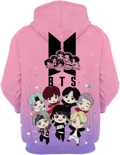 Miniatura 2 de PYGHLKN Sudaderas clásicas con capucha para mujer con estampado 3D de grupos de pop coreano, Love Yourself World Tour