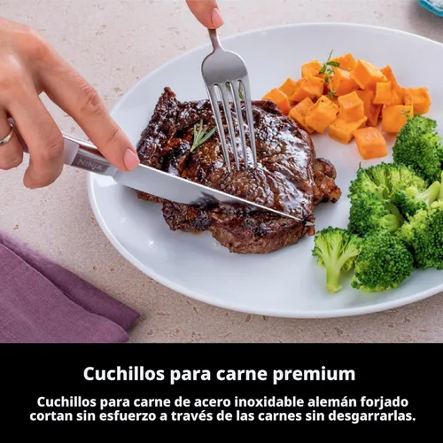 Miniatura 5 de Ninja K52015 Foodi NeverDull - Sistema de cuchillos prémium de 15 piezas, bloque de la serie de madera, acero inoxidable alemán, con afilador Bloque