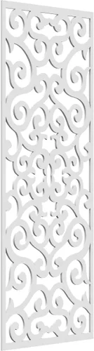 Miniatura 14 de Eveline - Paneles decorativos de pared de madera con calado, 13 3/8 pulgadas de ancho x 34 3/8 pulgadas de alto x 3/8 de alto, roble rojo rojo
