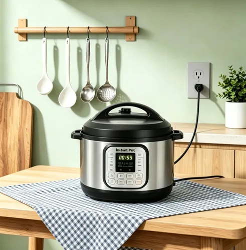 Miniatura 2 de Cable de alimentación de CA de 3 clavijas para olla a presión eléctrica instantánea, olla rápida de energía, olla arrocera, cocina inteligente
