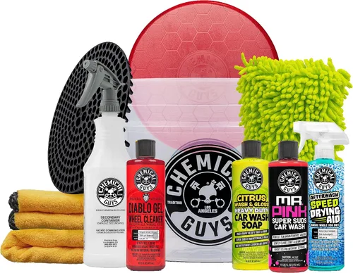 Chemical Guys HOL121 Best Car Wash Bucket Kit, 10 artículos