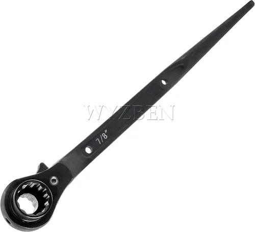 Miniatura 9 de Llave de trinquete de doble zócalo de 3/4 "x 7/8" para alineación de agujeros de perno, montaje de acero, ferroviario, acero estructural y trabajo
