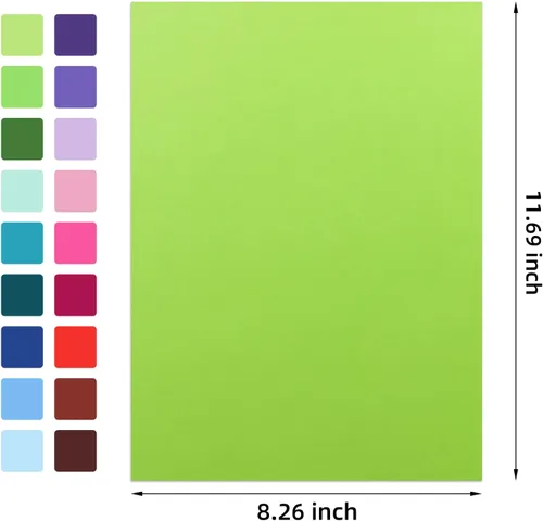 Miniatura 3 de Gocreate 36 hojas de papel adhesivo inteligente imprimible de colores, cartulina adhesiva gruesa y autoadhesiva A4, papel adhesivo liso