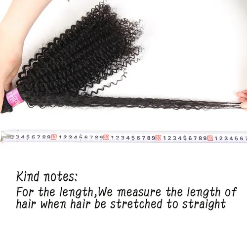 Miniatura 7 de ISEE Hair Extensiones de Cabello Rizado Crespo Mongol Grado 9A Cabello Humano Virgen Tejido de Cabello Un Paquete Cabello Virgen Rizado Crespo 100%