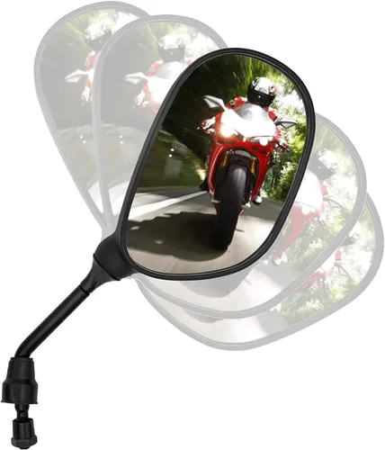 Miniatura 4 de Espejos para cuatrimoto, espejos de motocicleta, 360 grados tipo bola, espejo retrovisor lateral para manillares, bicicleta, motos de nieve