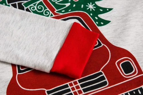 Miniatura 5 de Pijamas de Navidad para niños pequeños y niñas, 100% algodón, dinosaurio, estrellado, ropa de dormir de manga larga, 2 piezas, ropa para niños